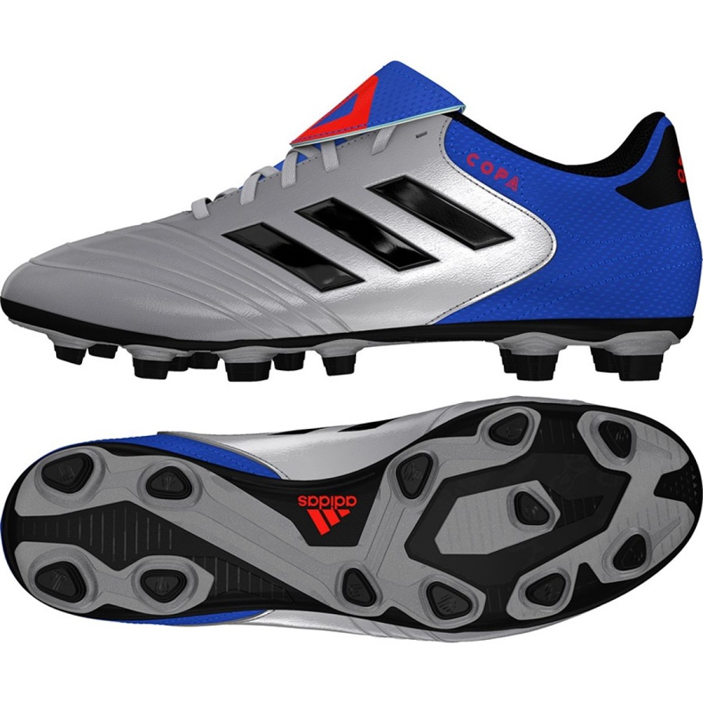 Kopačke Adidas Copa 18.4 FxG M DB2458 siva srebro
