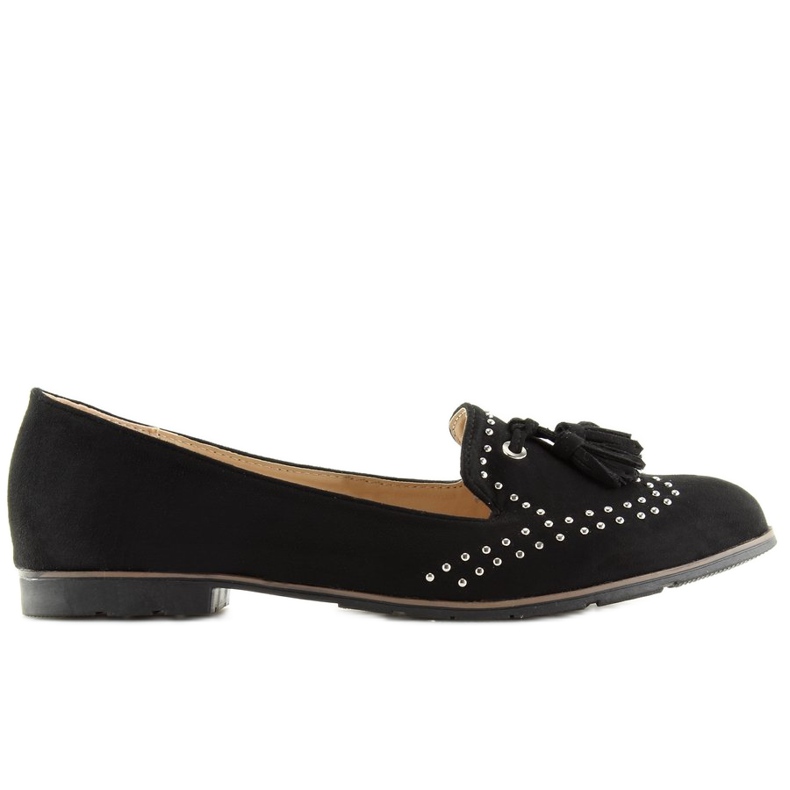 Crne ženske mokasinke 22-05 Crne crno