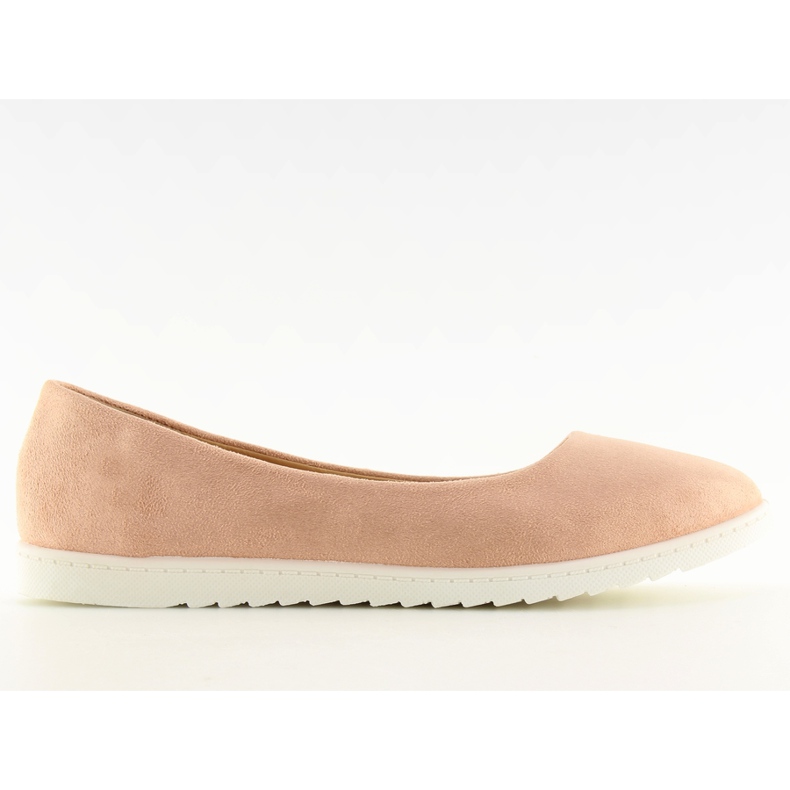 Glatke roze ženske balerinke BH1236-BL Pink ružičasta