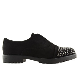 Crne mokasine ukrašene prstima 22-2 Crna