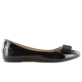 Crne ženske balerinke 9988-130 Crne crna