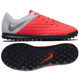 Nogometne cipele Nike Hypervenom Phantomx 3 Club Tf Jr AJ3790-600 višebojan crvena
