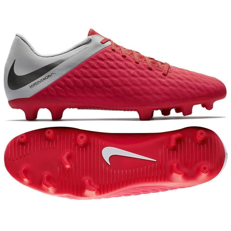 Nogometne cipele Nike Hypervenom Phantom 3 Club Fg 3 M AJ4145-600 crvena crvena