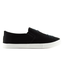 Tenisice slip-on crne BL126P Crna