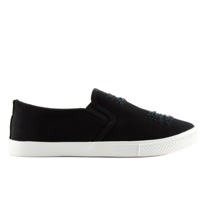 Tenisice slip-on crne BL126P Crna crno