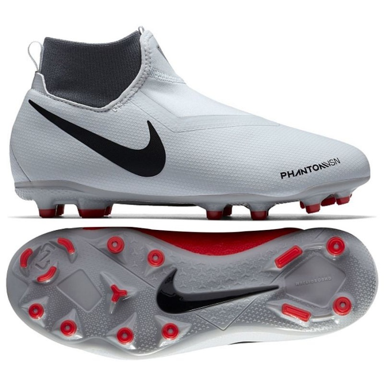 Nogometne cipele Nike Phantom VSN Academy DF FG Jr AO3287-060 bijela