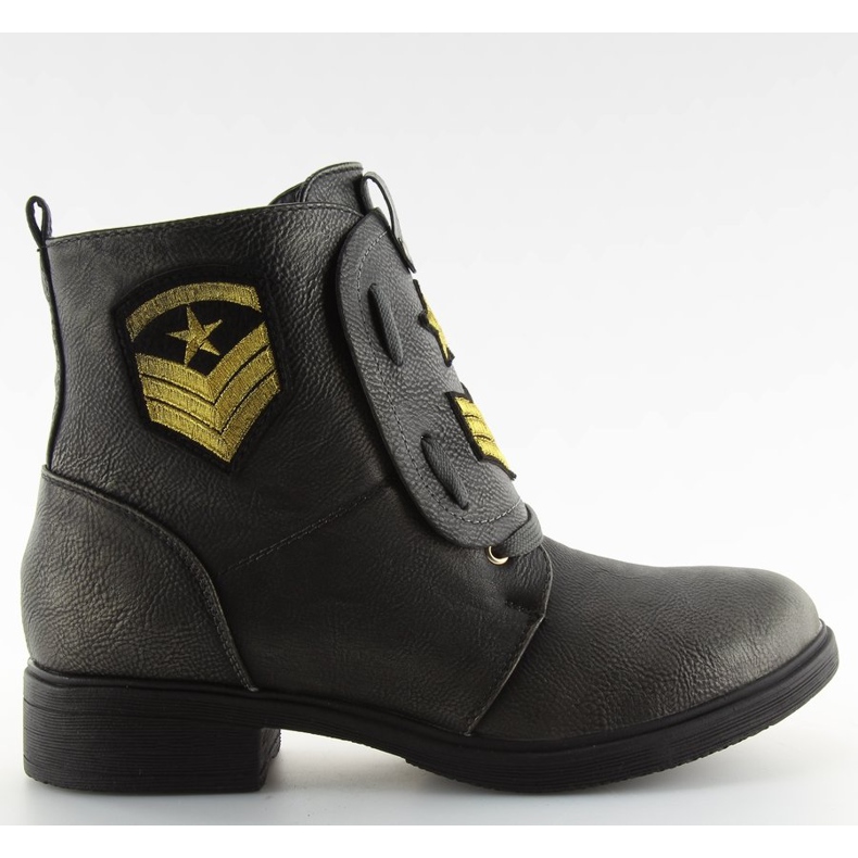 Čizme radne boje sa sivim zakrpama H-4 sive siva