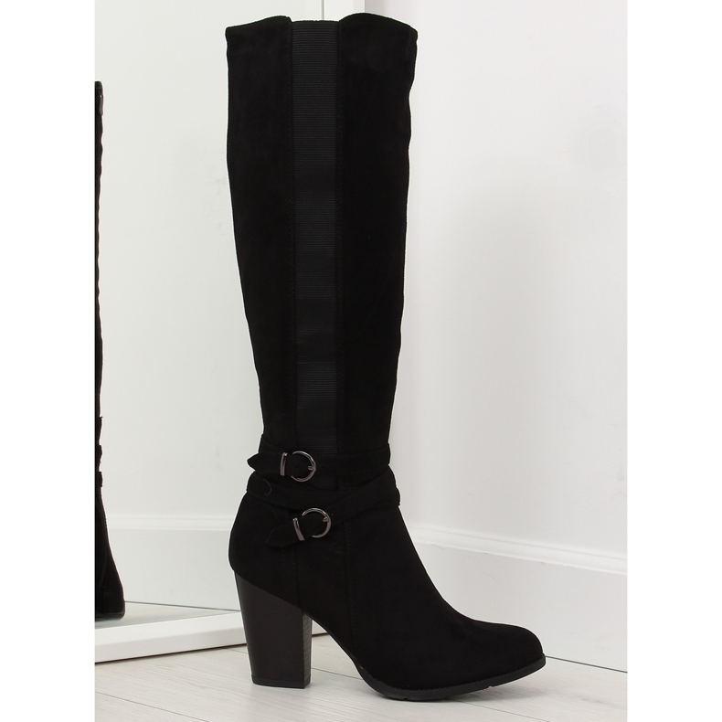 Crne štikle sa visokim potpeticama 103-GG crne crno