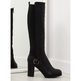 Crne visoke potpetice BM16 crne crna