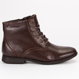 Izolirane čizme s patentnim zatvaračem smeđa