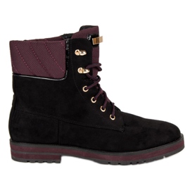 Lucky Shoes Radnici od crnog antilopa crna