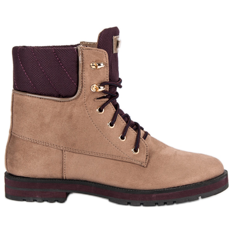 Lucky Shoes Radnici od smeđeg antilopa smeđa