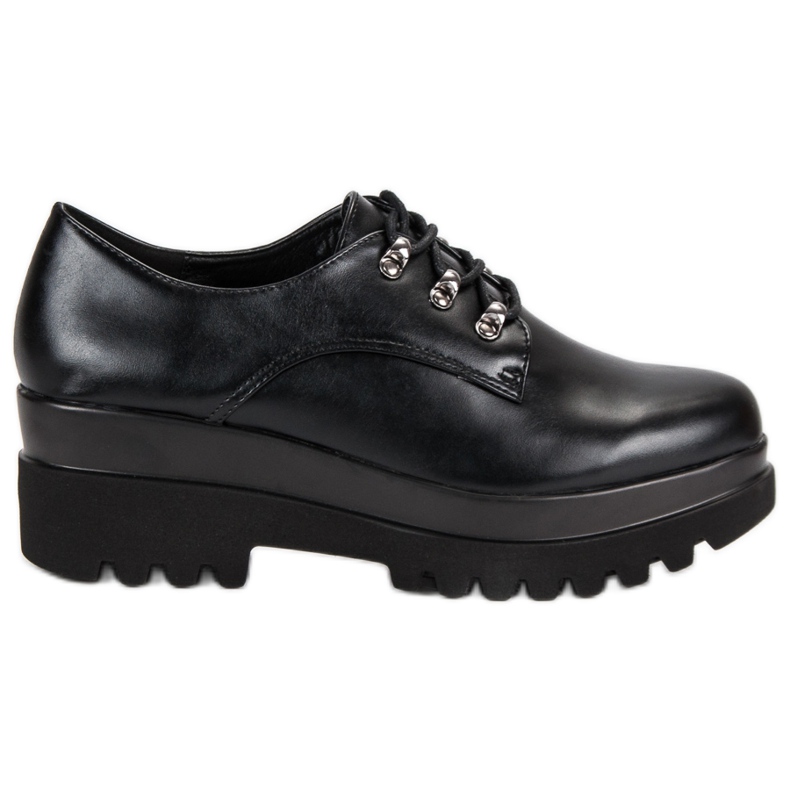 Vezane ženske cipele crno