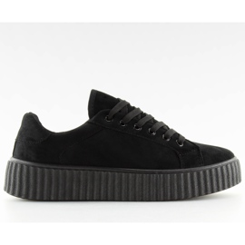 Crne AX03 Crne tenisice na visokom potplatu crna