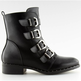 Čizme s kopčama crne 6312 crne crna