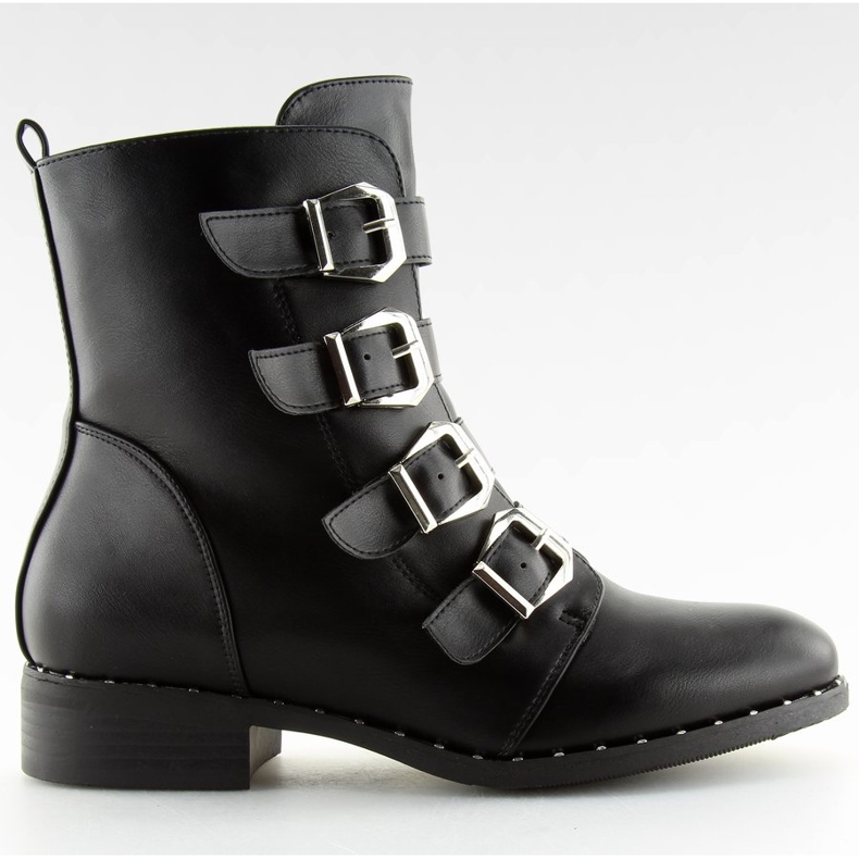 Čizme s kopčama crne 6312 crne crno