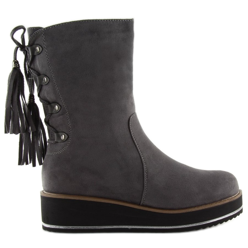 Siva Siva ženska čizma TH17-7 Siva