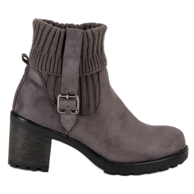 Seastar Čizme s visokom potpeticom od antilopa siva