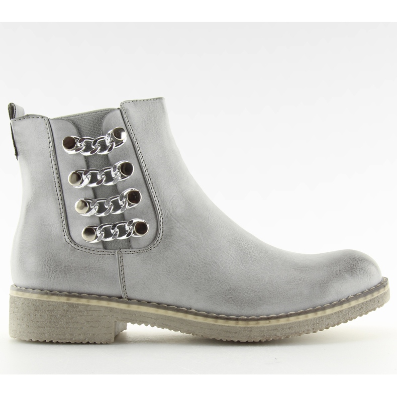 Ženske cipele s cipelama Jodhpur siva F2333 siva