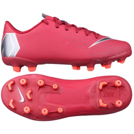 Nike Mercurial Vapor 12 Academy Gs Mg Jr AH7347-606 nogometne cipele crvena crvena