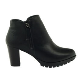 M.Daszyński Čizme na stupu crne 1708 crna