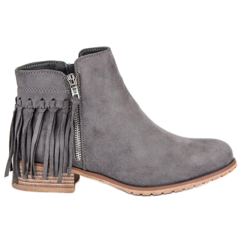 Kayla Boho čizme od antilopa siva