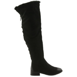 M.Daszyński Čizme s limenkom crne 1602 crna