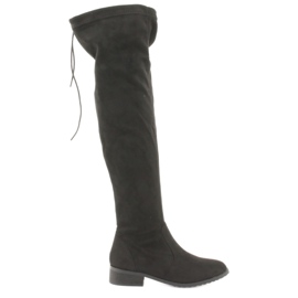 M.Daszyński Crne čizme preko koljena Daszyński 1602 crna