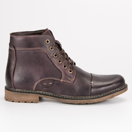 Wolski Kožne muške čizme smeđa