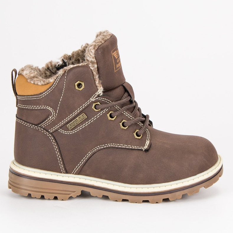 Arrigo Bello Topli hlače s patentnim zatvaračem smeđa