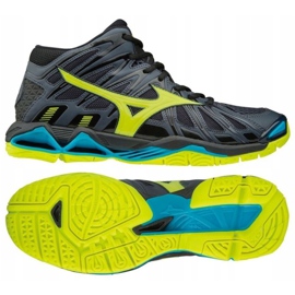 Mizuno Wave Tornado X2 Mid M V1GA181747 cipele za odbojku crna siva