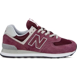 New Balance Wl574er Burgundija s bijelom višebojan crvena