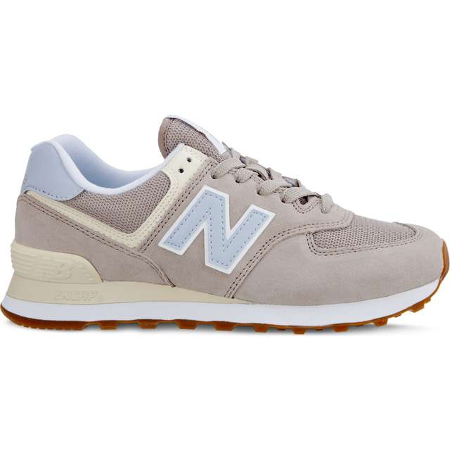 New Balance Wl574flc Ljetna sumrak ravna bijela sa ledeno plavom bojom smeđa raznobojna