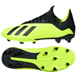 Kopačke Adidas X 18.3 Fg Jr DB2418 višebojan zelena