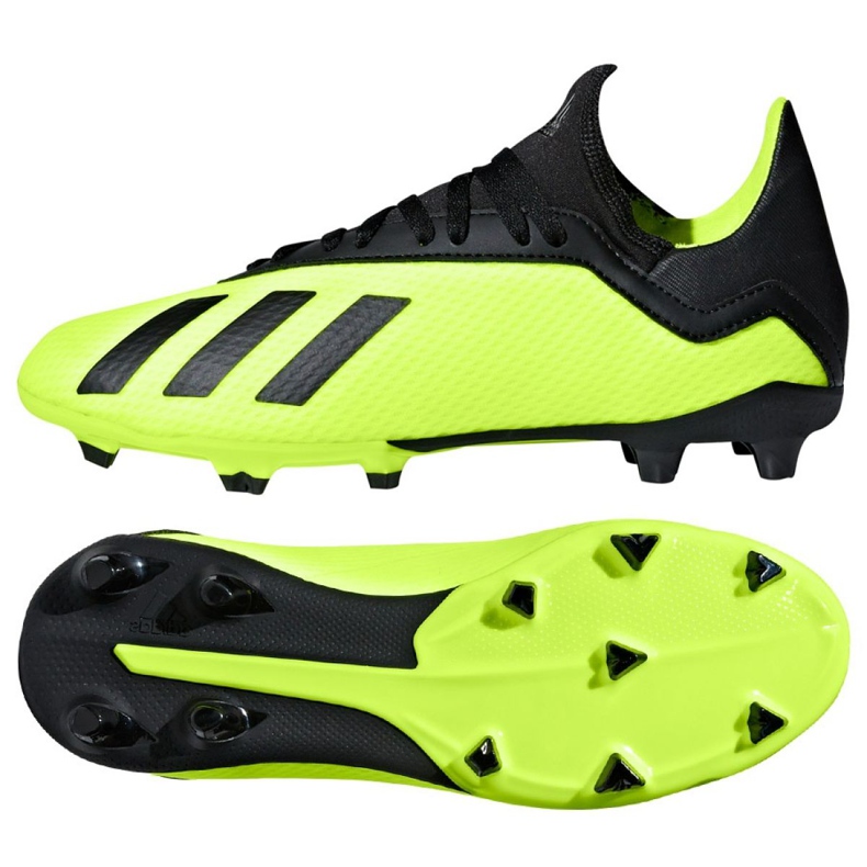 Kopačke Adidas X 18.3 Fg Jr DB2418 raznobojna zelena