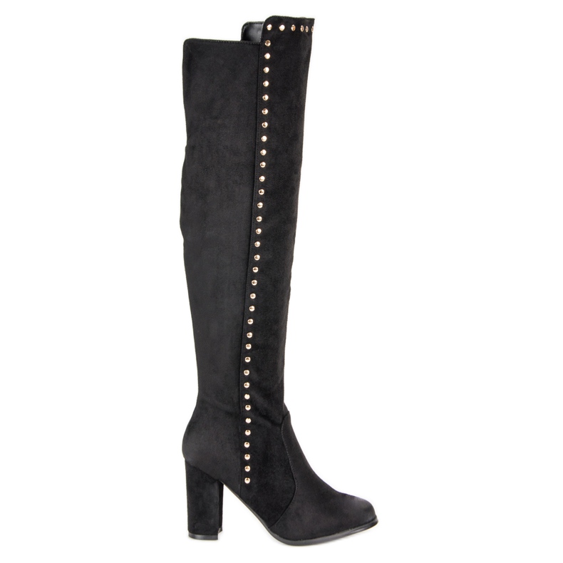 Elegantne čizme od bedra od antilopa VINCEZA crno