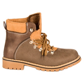 Ženske smeđe planinarske čizme smeđa