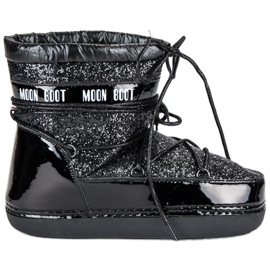 Modne crne čizme za snijeg crna