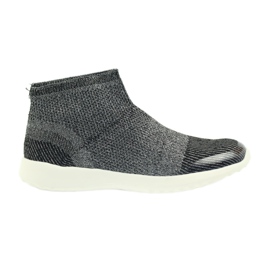 American Club Američke sportske cipele s crnim sportovima 17044 crno/srebro