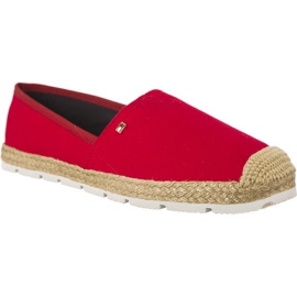 Tommy Hilfiger Pamučne espadrille 611 crvena