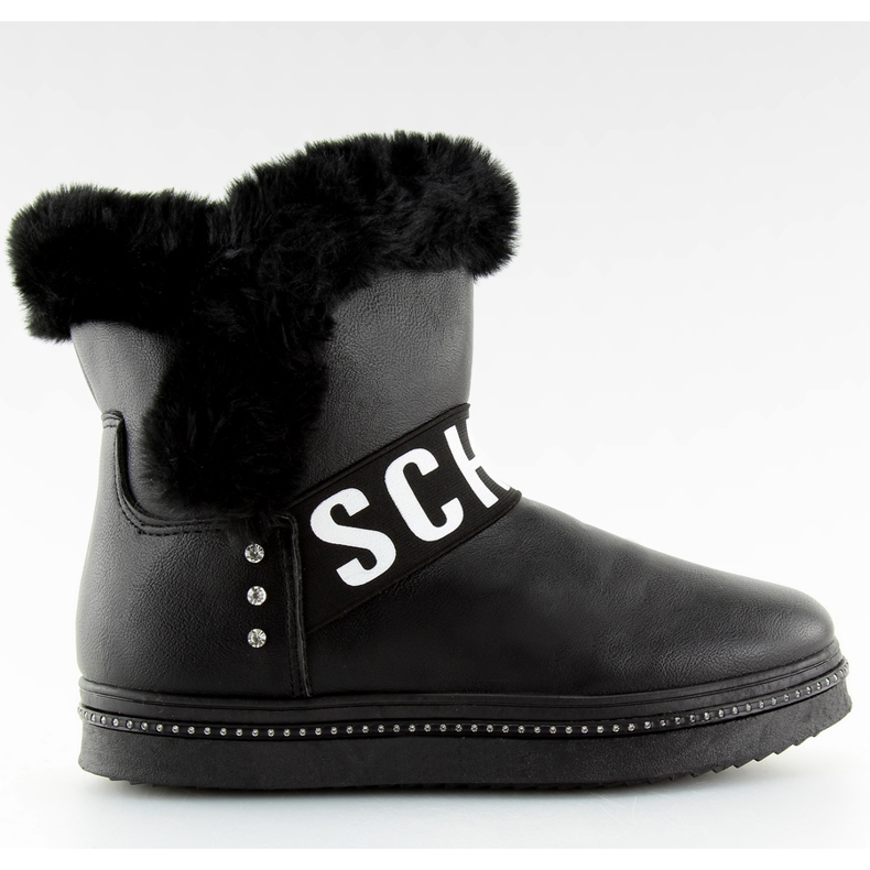 Crne ženske čizme za snijeg NB239P-1 crne crno