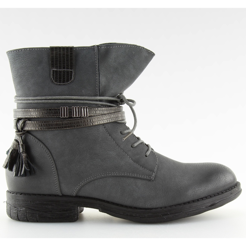 Sive ženske sive čizme BH52-KB sive siva