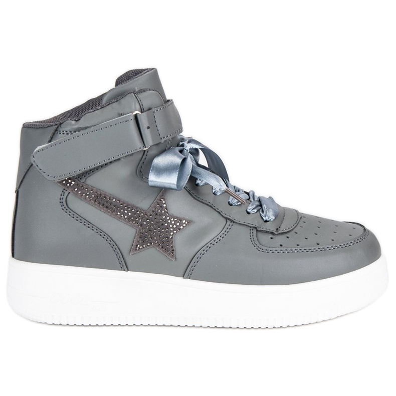 Modne čizme do gležnja siva