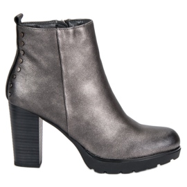 Filippo Grafitne čizme na postu siva