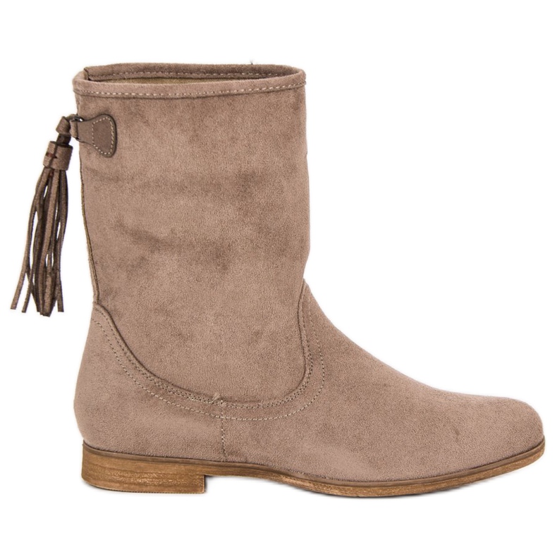 Weide Boho čizme od antilopa smeđa