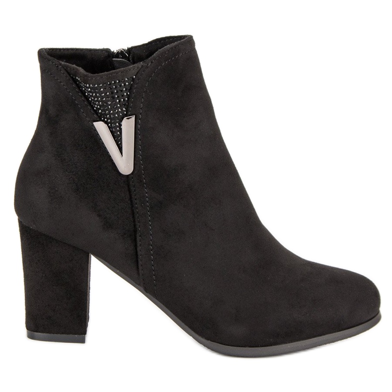 Crne čizme do gležnjača od antilopa crno