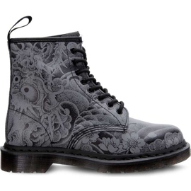 Dr. Martens 1460 Ot Black Gunmetal Ot Tattoo Backhand crna siva