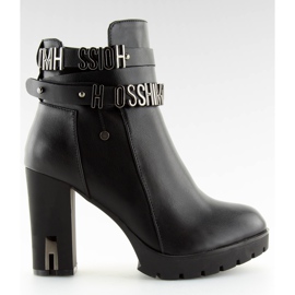 Crne čizme na visoku petu Z122 crne crna