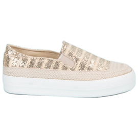 J. Star Tenisice zlatne espadrile zlatni