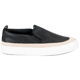 J. Star Espadrile Slipony crna